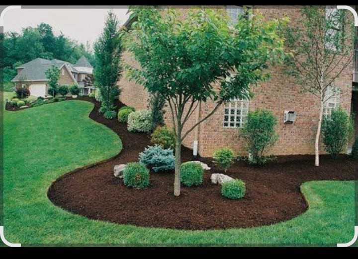 Clean landscaping and lawn care result